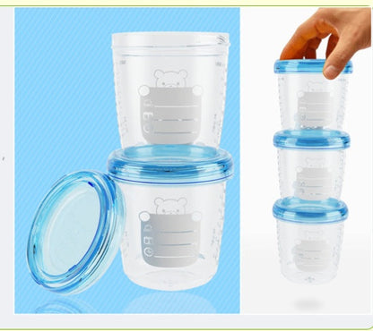 Eco-Friendly Reusable Food Storage Containers - Clear Cylindrical BPA-Free