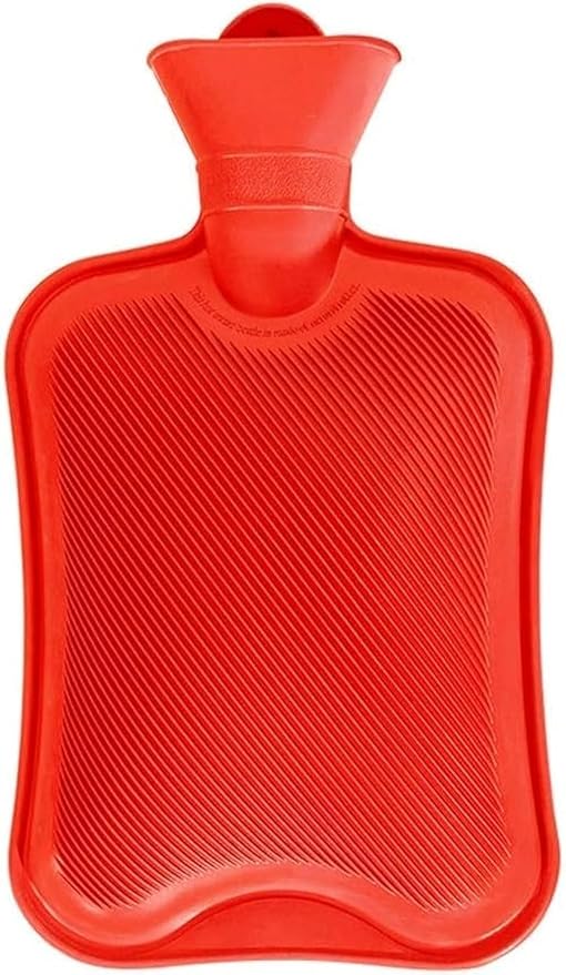 Fitto Hot Water Bottle with Velvet Cover, for Pain Relief, Neck and Shoulders, Feet Warmer, Menstrual Cramps, Hot and Cold Therapy, Assorted Colors