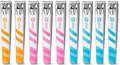96 Pieces Nail Clippers Pack of 12 Assorted Colors - Travel Fingernail & Toenail Clippers Manicure Pedicure Grooming Set