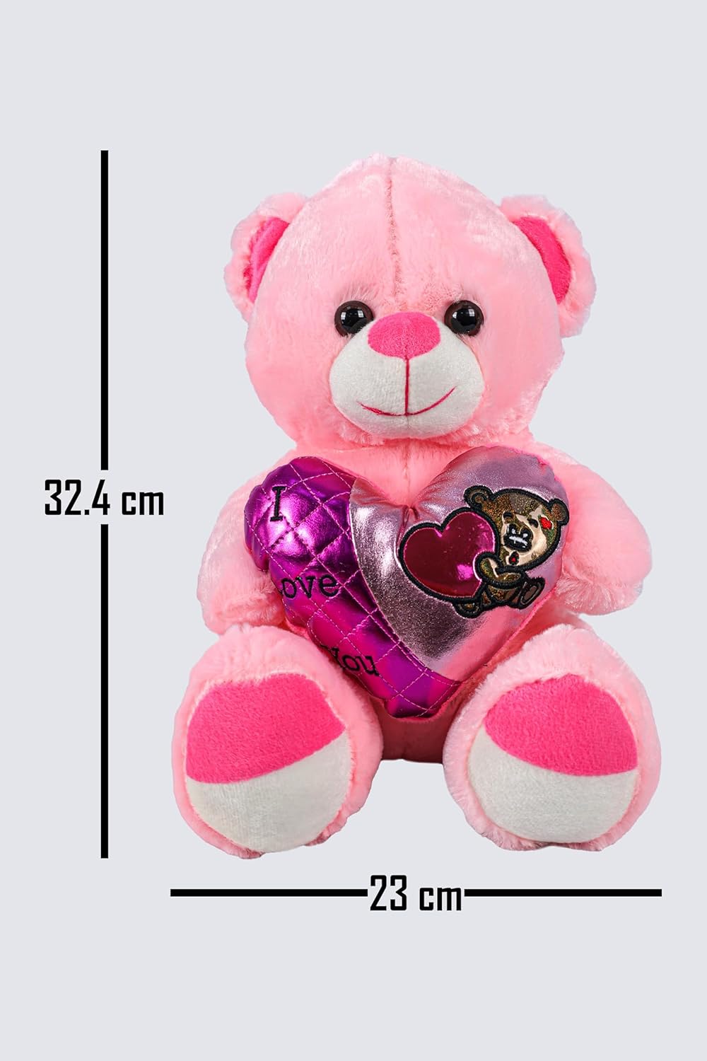 96 Pieces Pink Teddy Bear Plush Toys (30cm - Soft & Cuddly Stuffed Animal – Adorable Gift for Kids – Babies – Girls – Boys - Perfect for Hugging – Snuggling – Birthday Present – Nursery Decoration)
