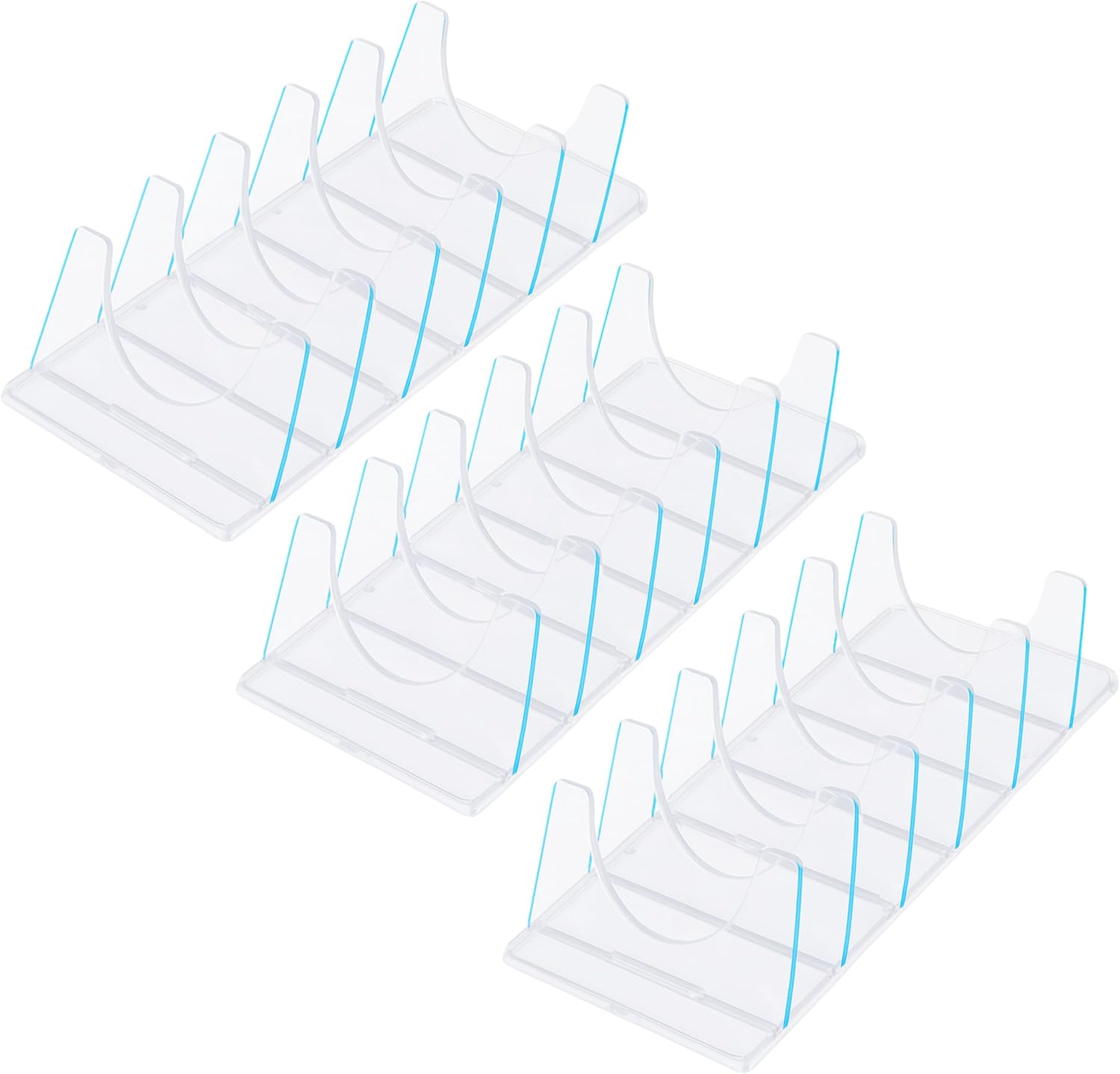 96 Pieces U-shaped Eye Shadow Tray - Transparents (Pack of 3)