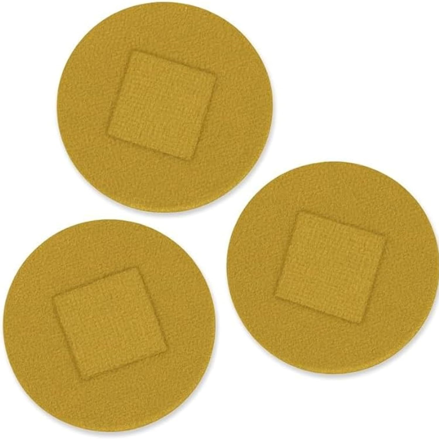 144 Pieces Elastic Round Plasters (25mm – Pack of 40 – Elastic Round Adhesive Bandages for Small Cuts – Self-Adhesive Round Plaster for First Aid)