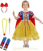 48 Pieces Girls' Deluxe Pretend Play Princess Dress Sets with Matching Accessories - Spark Imagination and Royal Adventures