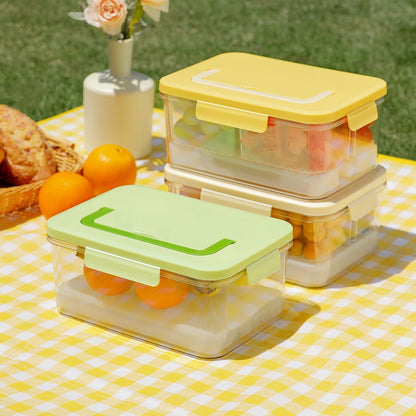 Portable Picnic Box – Airtight Design – Yellow – 1KG Capacity