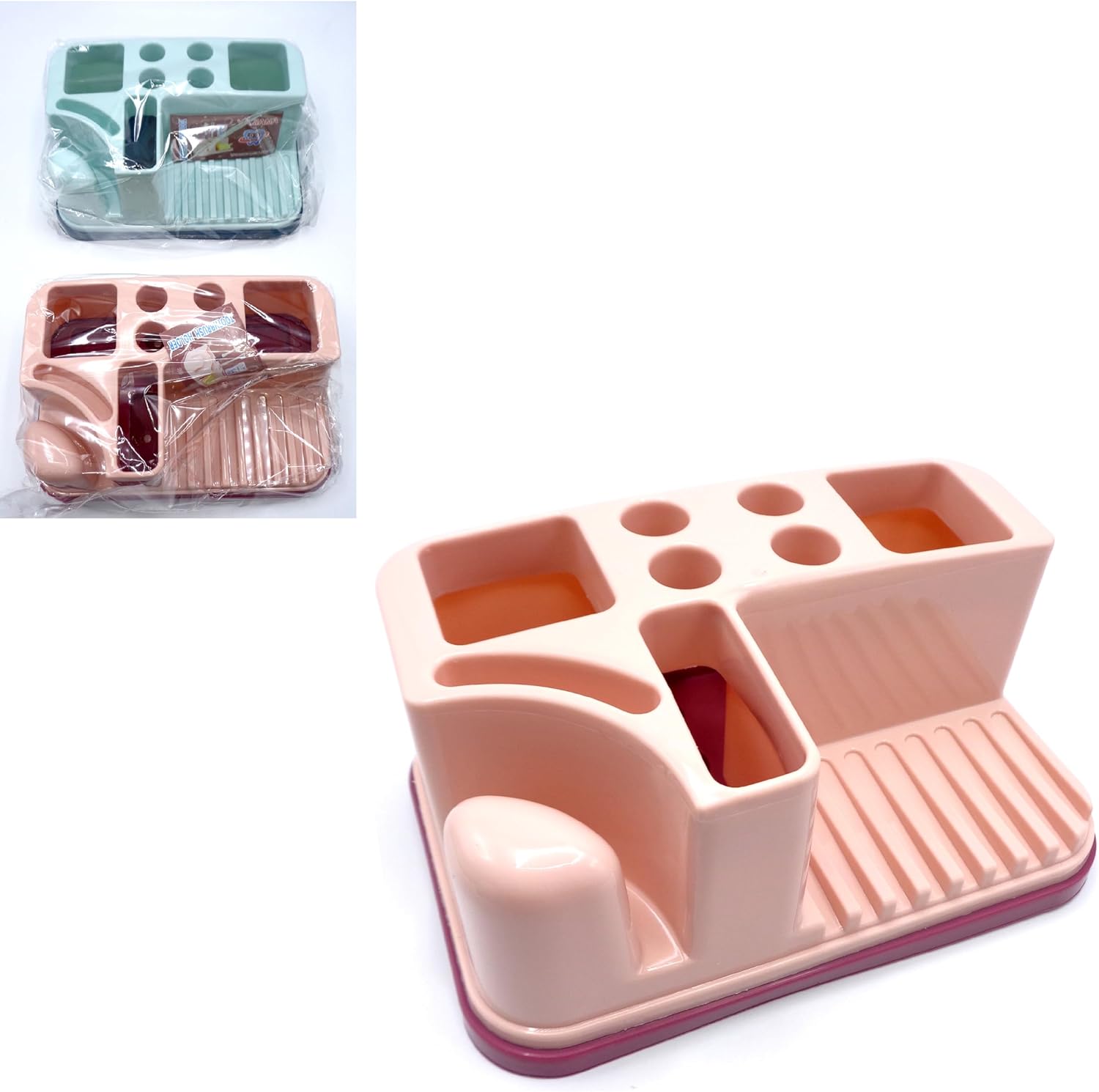 120 Pieces Bathroom Rack Space Saving Storage Organizers for Accessories and Towels