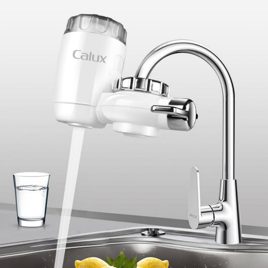 Eco-Friendly Faucet Water Filter in White and Silver