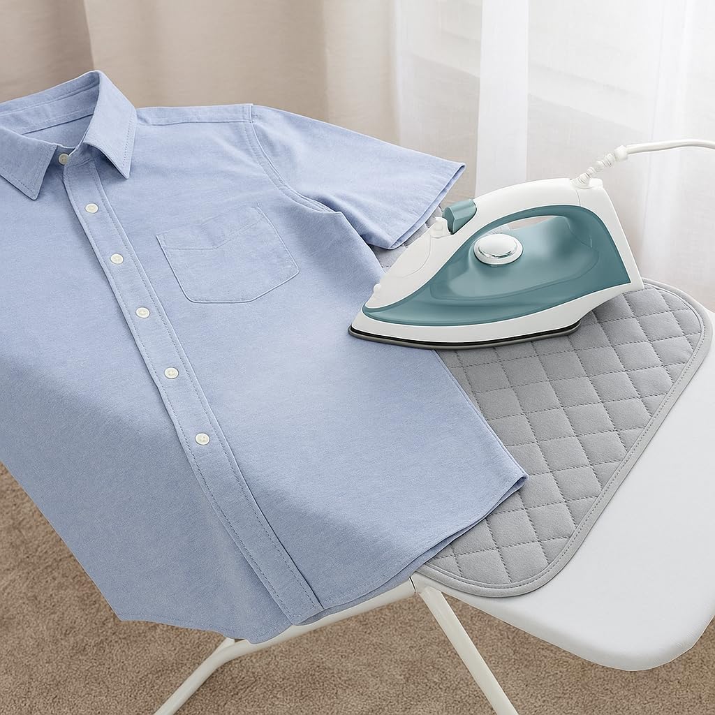 96 Pieces Ironing Mats (48 x 85 cm – Heat Resistant Quilted Pad with Magnetic Hold – Versatile Laundry Pad for Countertops – Washers – and Dryers – Portable & Space-Saving Ironing Board Alternative)