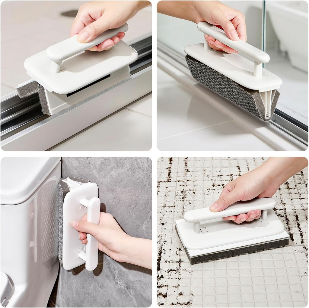 144 Pieces Floor Crevice Cleaning Brushes (Replacement Set of 3 Pieces – Grey – Nylon)