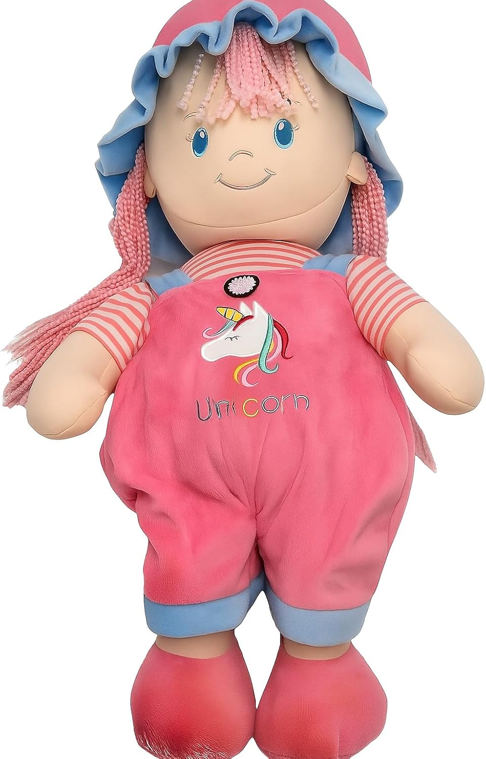 Light Pink Doll with Pink Hair for Kids