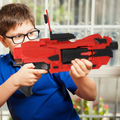 Automatic hand blaster gun with 20 soft blasters, 6-dart rotating drum, Gift for Youth, Teens, Adults