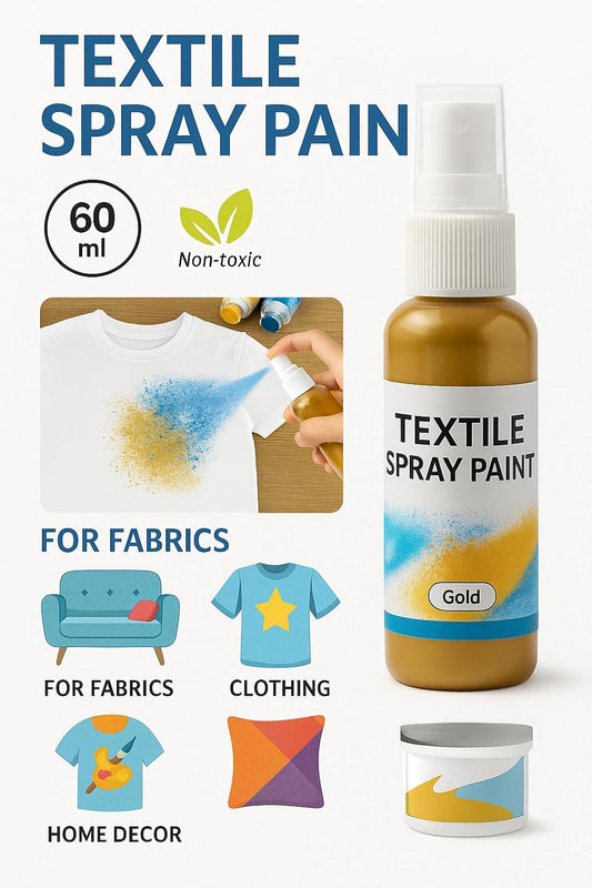 60ml Textiles Spray Paint for Fabrics, Clothing & Home Decor