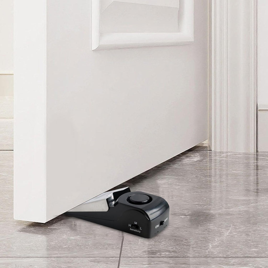 96 Pieces Door Stop Alarm 2-in-1s (Anti-Theft Security Door Stopper with 120 dB Siren – Portable Home & Travel Safety Device for Dorm – Hotel – Office – Adjustable Sensitivity – Battery-Operated)