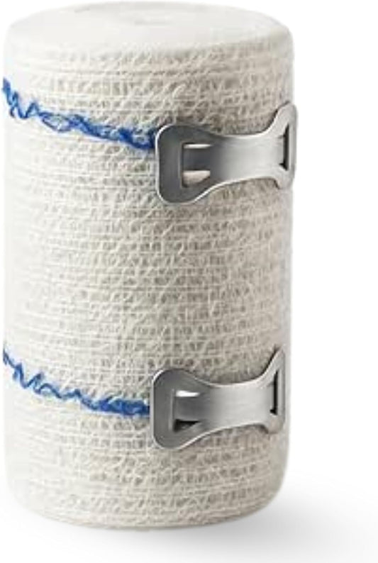 White Bandage Roll - Medical Gauze Wrap for Wound Dressing, First Aid, Compression & Support