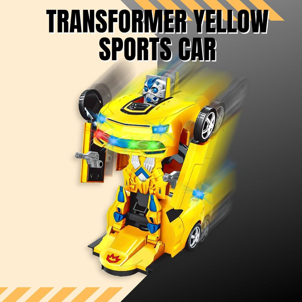 72 Pieces 2 In 1 Remote Control Bumble Car One Button Transformation From Robot Mode To Sports Car Modes with Light and Music