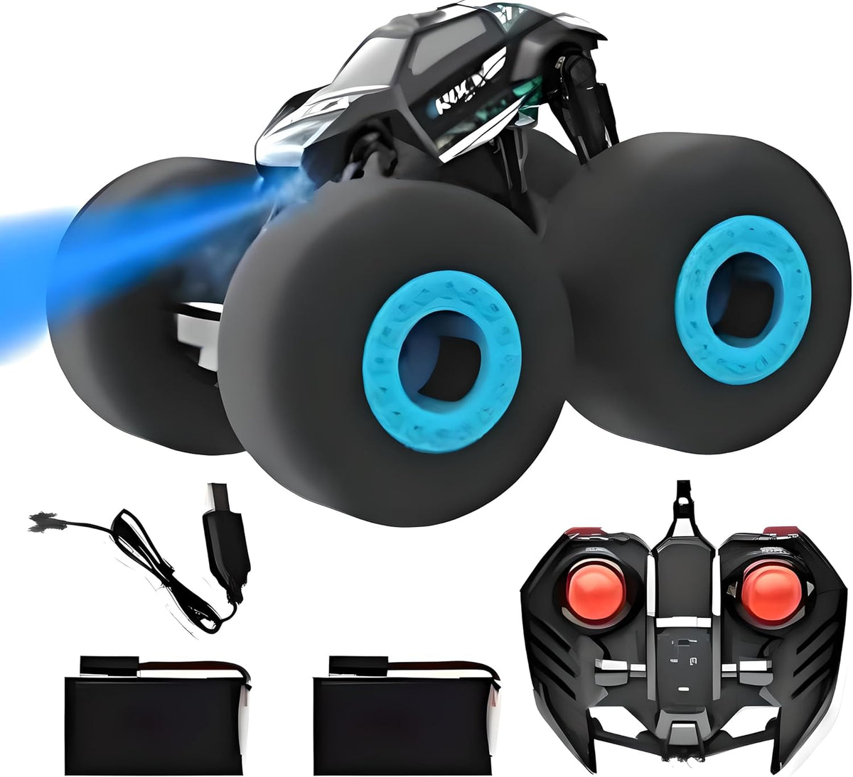 48 Pieces High-Speed Remote Control Stunt Cars with Large Foam Tires (Rechargeable Battery – and Advanced Remote Control System)