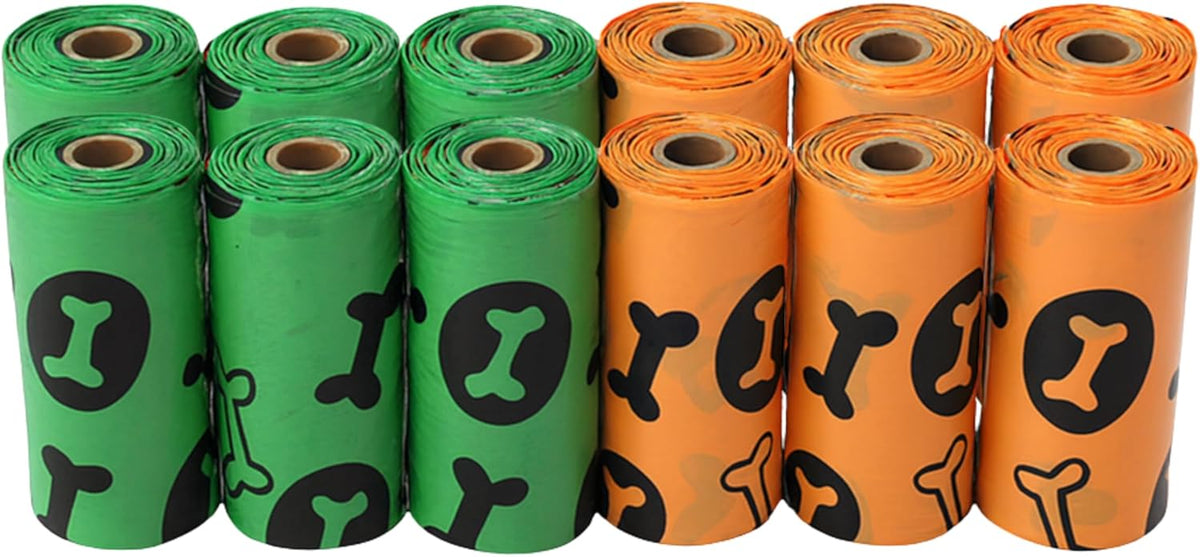 96 Pieces Biodegradable Dog Poop Bags (Pack of 12 – Assorted Colors)