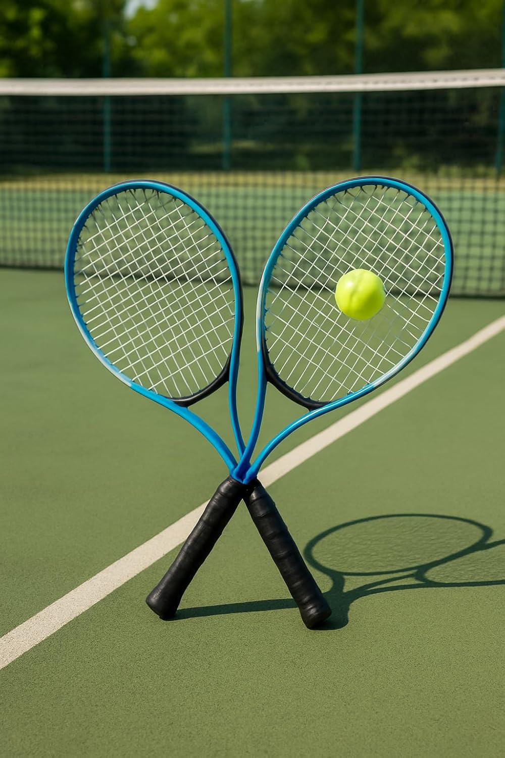 72 Pieces Tennis Rackets Sets for Kids & Beginners (2 Player Complete Tennis Kit with Balls & Carry Bag – Recreational Tennis for Outdoors and Indoor)