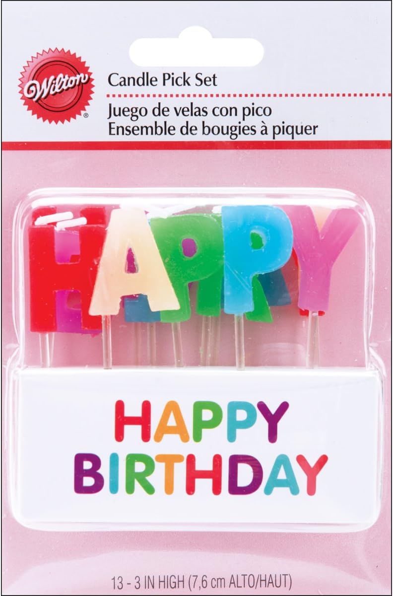 120 Pieces Happy Birthday Rainbow Candles for Cake Decoration (Party Supplies – Birthday Cake Picks)