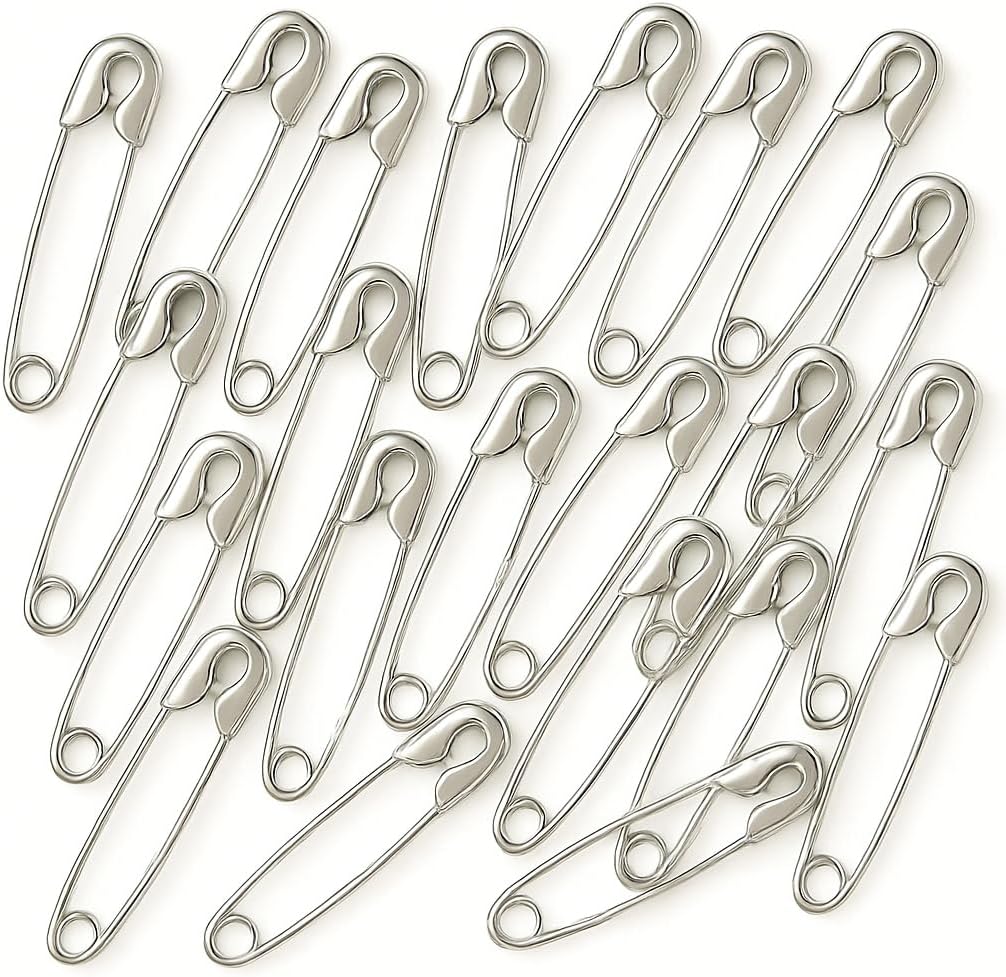 240 Pieces 30 Pieces Stainless Steel Safety Pins (43mm)