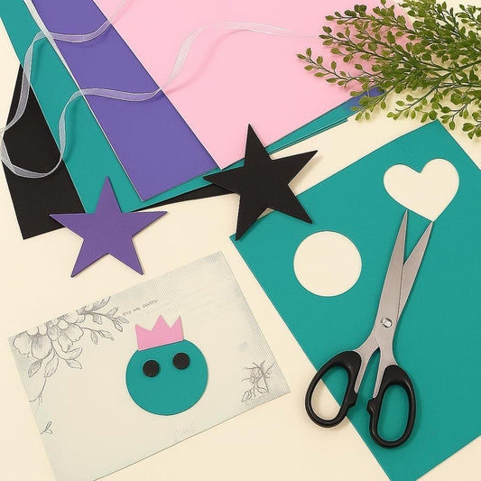 EVA Sponge Sticker 10 Pack A4 Size 21cm x 29.7cm Olive Green for Crafts and DIY Projects