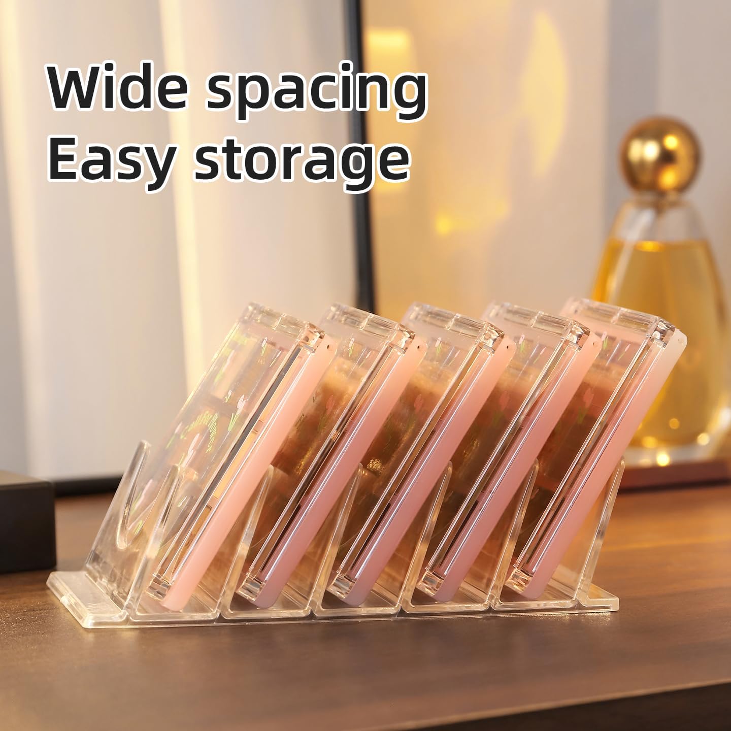 U-shaped Eye Shadow Tray - Transparent Compact Design, Pack of 3