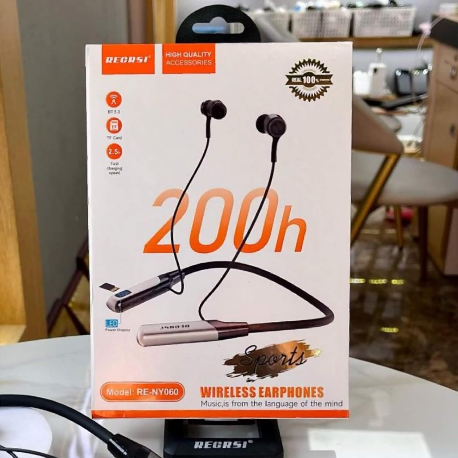 72 Pieces Wireless Neckband Earphones with Built-in Memory Card Slot Bluetooth 5.0 In-Ear Sports Headphones