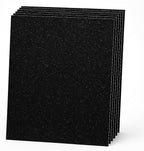 96 Pieces GLIT EVA Foam Sponge Sticker Sheets 10 Pack A4 Sizes (21cm x 29.7cm Gray for Crafts and DIY Projects)