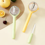 120 Pieces Ergonomic Peeling Knife - Green & Transparents