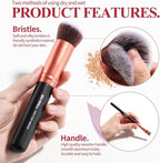 120 Pieces 12 Pieces Makeup Brushes Set - Naked 3 Professional Makeup Brush Kits with Soft Bristles for Face & Eye Makeup (Includes Foundation – Blush – Eyeliner – Eyeshadow Brushes & Storage Case)