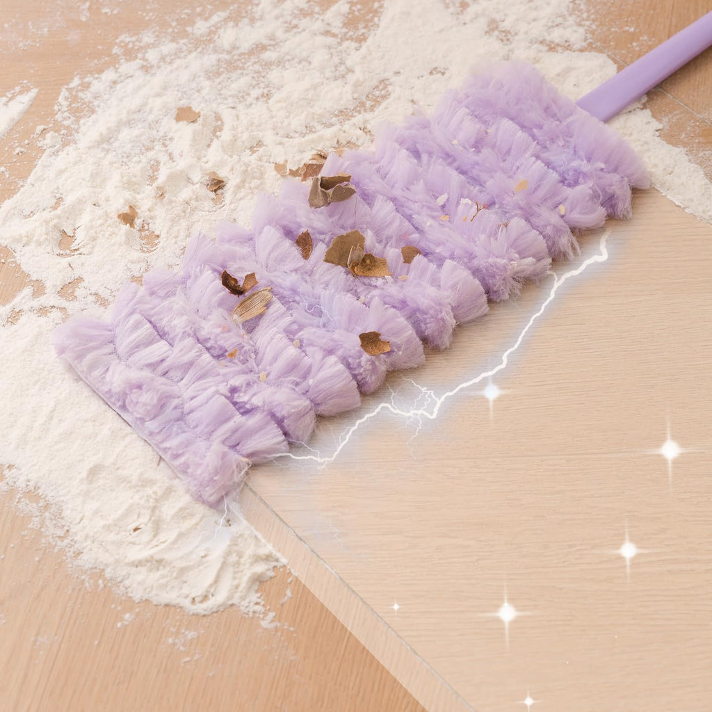 144 Pieces Microfiber Cleaning Tools for Beneath-Bed Dusting (Purple – Pack of 5)