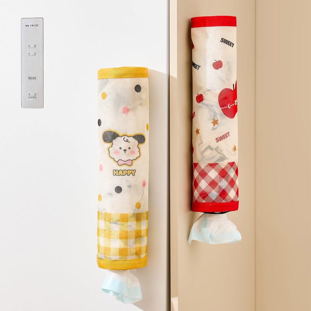 144 Pieces Plastic Bag Dispensers (Yellow Bunny Design – Yellow – Hanging Storage Holder)