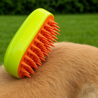 Cat Steam Brush, 3-in-1 Multifunctional Pet Grooming Tool - Steamer, Brush & Deodorizer - Easy Clean, Efficient Pet Hair Removal, Adjustable Temperature for All Fur Types
