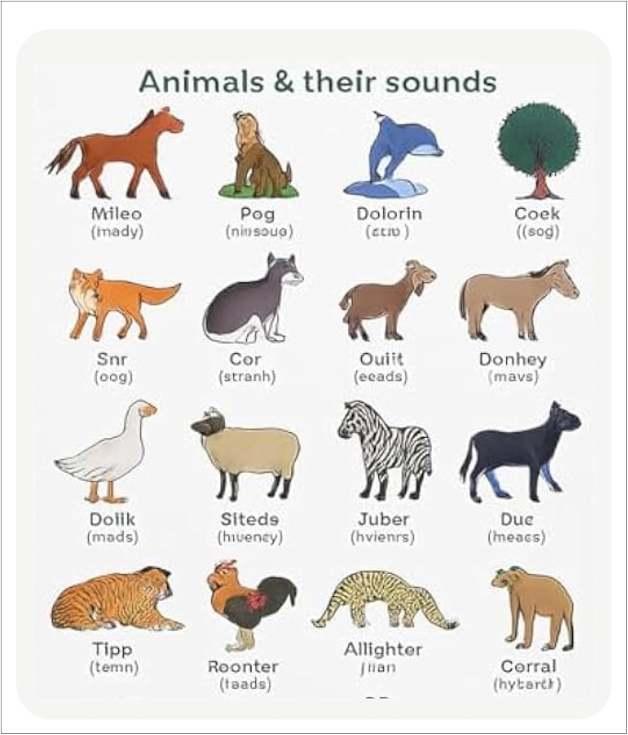 Wild Animals Educational Stickers for Kids - Self-Adhesive Animal Stickers for Preschool, Classroom Rewards, Scrapbook & Learning