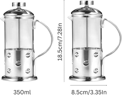 Coffee Pot Press, Plunger Coffee Teapot, 350mm Size, Ideal for Home and Office