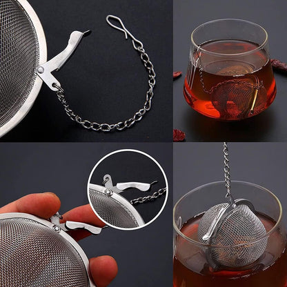 Tea Strainer, 5.3 cm Stainless Steel Tea Ball Infuser for Loose Tea Leaves, Herb, and Fruit – Fine Mesh Tea Filter for Perfect Steeping