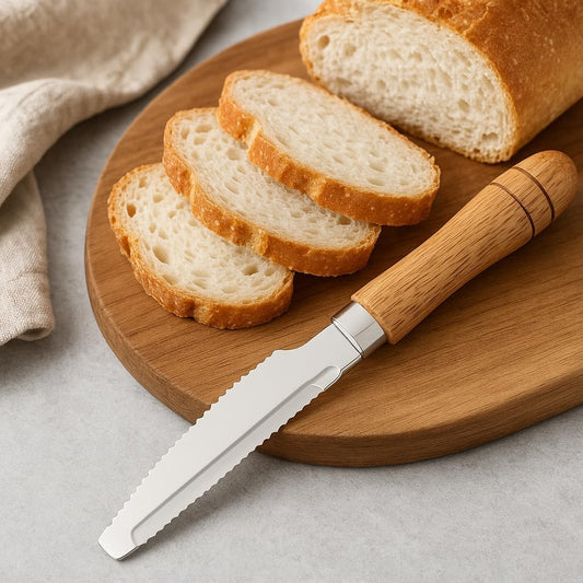 Stainless Steel Melon Peeler with Wooden Handle - Multipurpose Kitchen Tool for Fruits, Vegetables, and Fish Scales