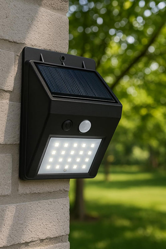 Solar Powered LED Wall Light – Waterproof, Outdoor Wall Mount Lighting for Garden, Patio, Pathway, Yard, and Home with Motion Sensor, Energy Efficient & Long-Lasting