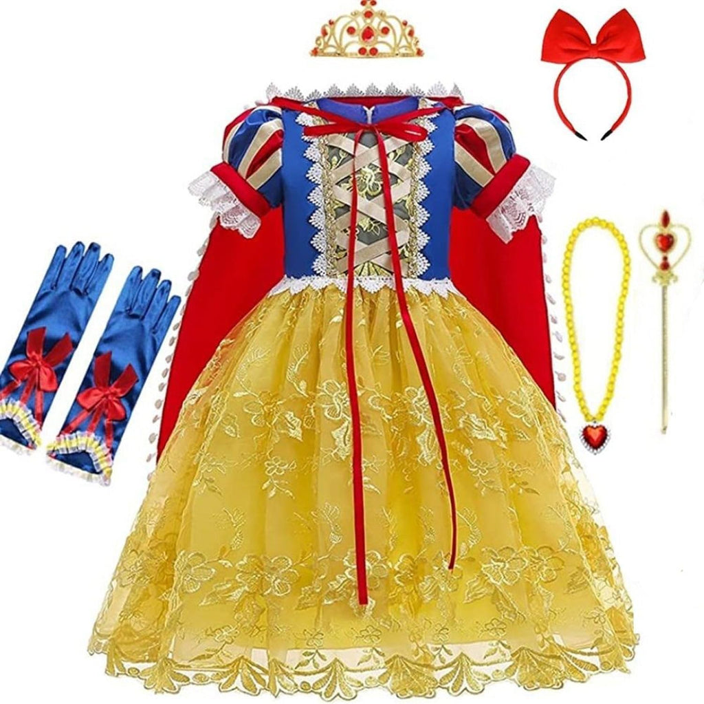 48 Pieces Girls' Deluxe Pretend Play Princess Dress Sets with Matching Accessories - Spark Imagination and Royal Adventures