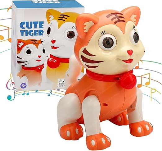 Fitto Cute Tiger Musical Funny & Dancing Toy for Kids, Toys, Cute, Musical, Funny, Dancing Toy, Kids, Colorful 3D Light Effects, Music