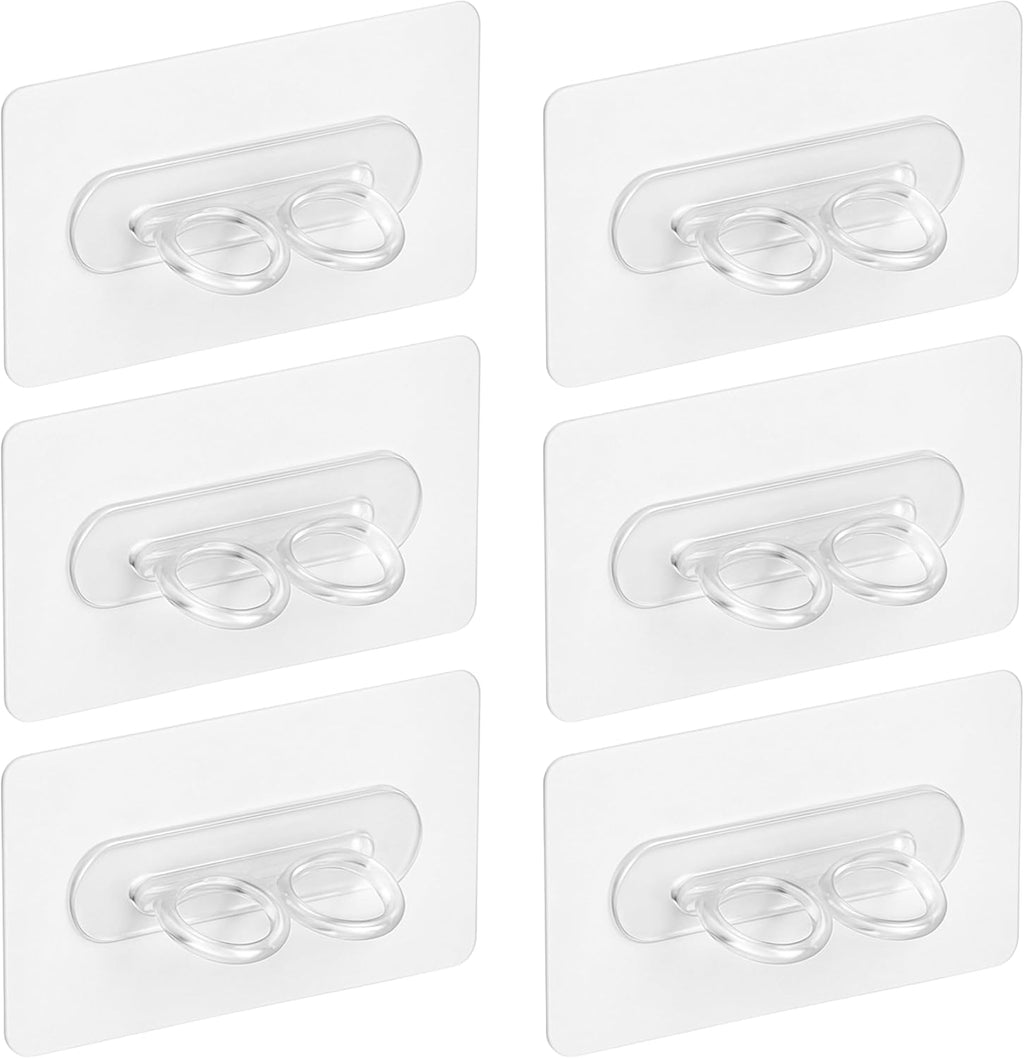 96 Pieces Double Hole Transparent Hooks for Bottles - 6 Pieces