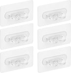 96 Pieces Double Hole Transparent Hooks for Bottles - 6 Pieces