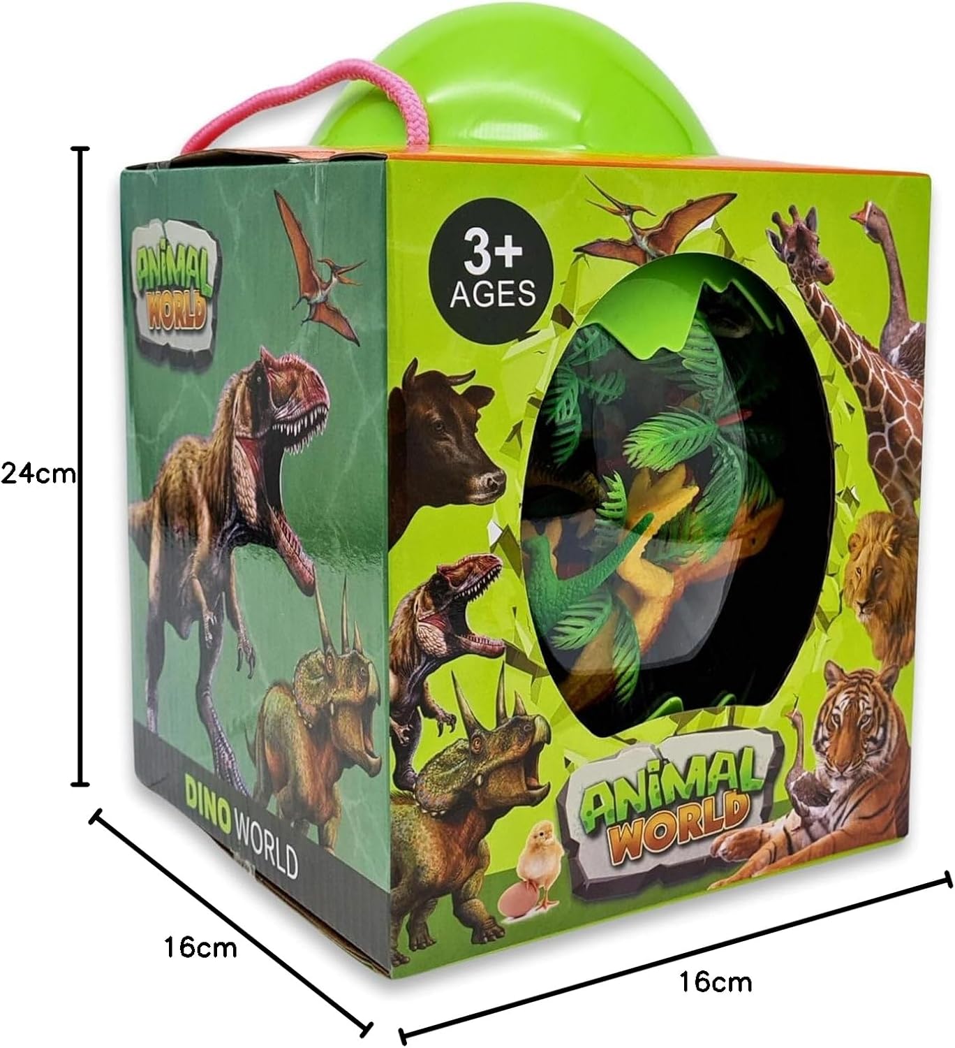 Realistic Wild Animal Figures - 27 Pc Set of Vinyl Plastic Animals for Kids