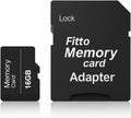 72 Pieces 16GB Memory Cards with Adapter - Black