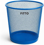 96 Pieces Blue Round Shaped Paper Bins (23.5x19x26cm for Office & Home)