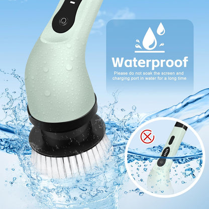Electronic Cleaning Brush for Bathroom & Tiles, 350 RPM Electric Spin with 3 Brush Heads – Efficient Toilet Scrubber, Powerful Spin Brush for Deep Cleaning