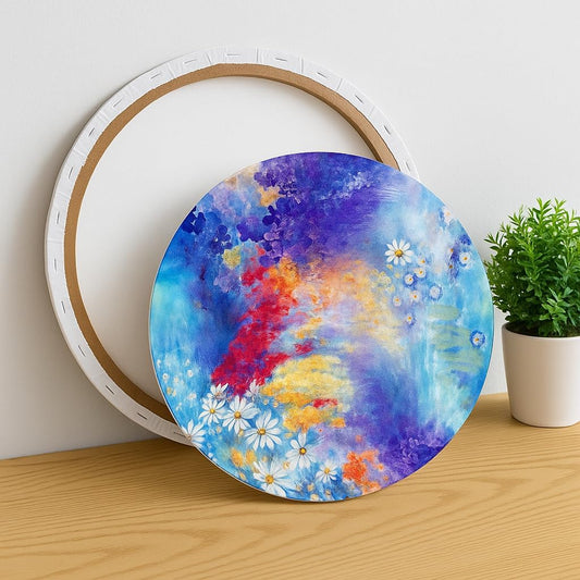 Canvas Round 40cm x 40cm for Painting, Art Projects, Home Decor