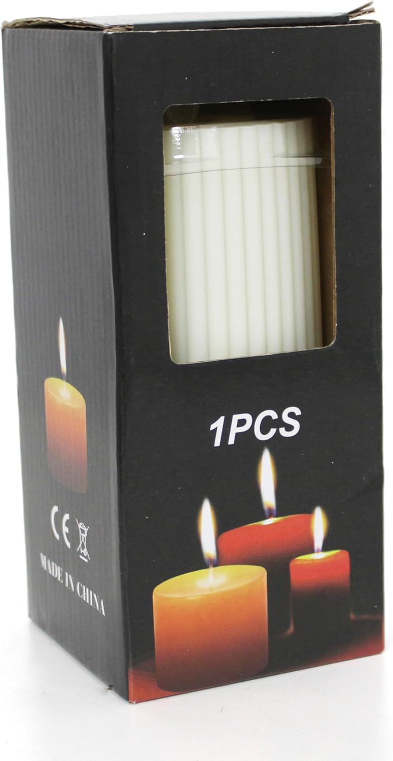 96 Pieces LED Flameless Candles (Smokeless Home Decor – Birthday & Christmas – Warm LED 7.5x15 cm)