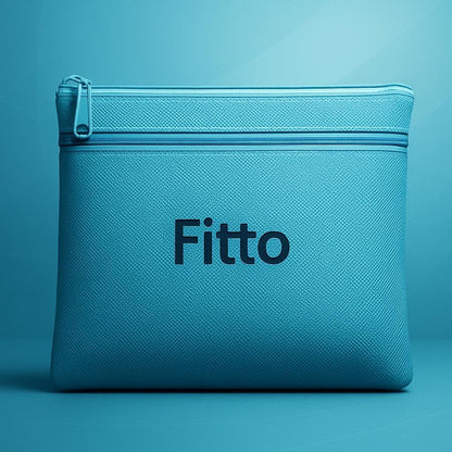 Zipper Bag for A4 Sheets 29.7x21cm Blue – Office Storage, Document & Paper Carrier