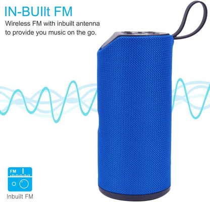 Portable Bluetooth Speaker with Powerful Stereo Sound – Super Bass, Splashproof Wireless Speaker with Dual Power Supply, Bluetooth 4.0 Compatible for Phones, Tablets, and TVs