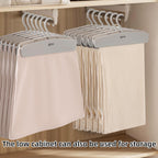 120 Pieces Easy-Grip Pant Hangers (One Clip Design – for Trousers and Skirts – Soft Felt Grip)